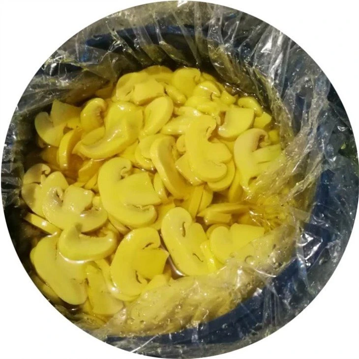 Best sliced SO2 white mushroom in drums