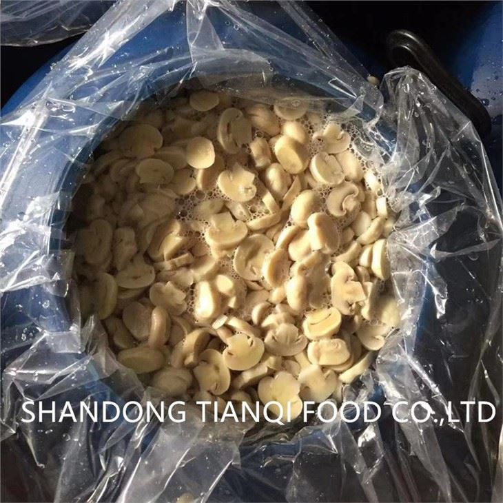 Wholesale organic white mushroom in brine in drums